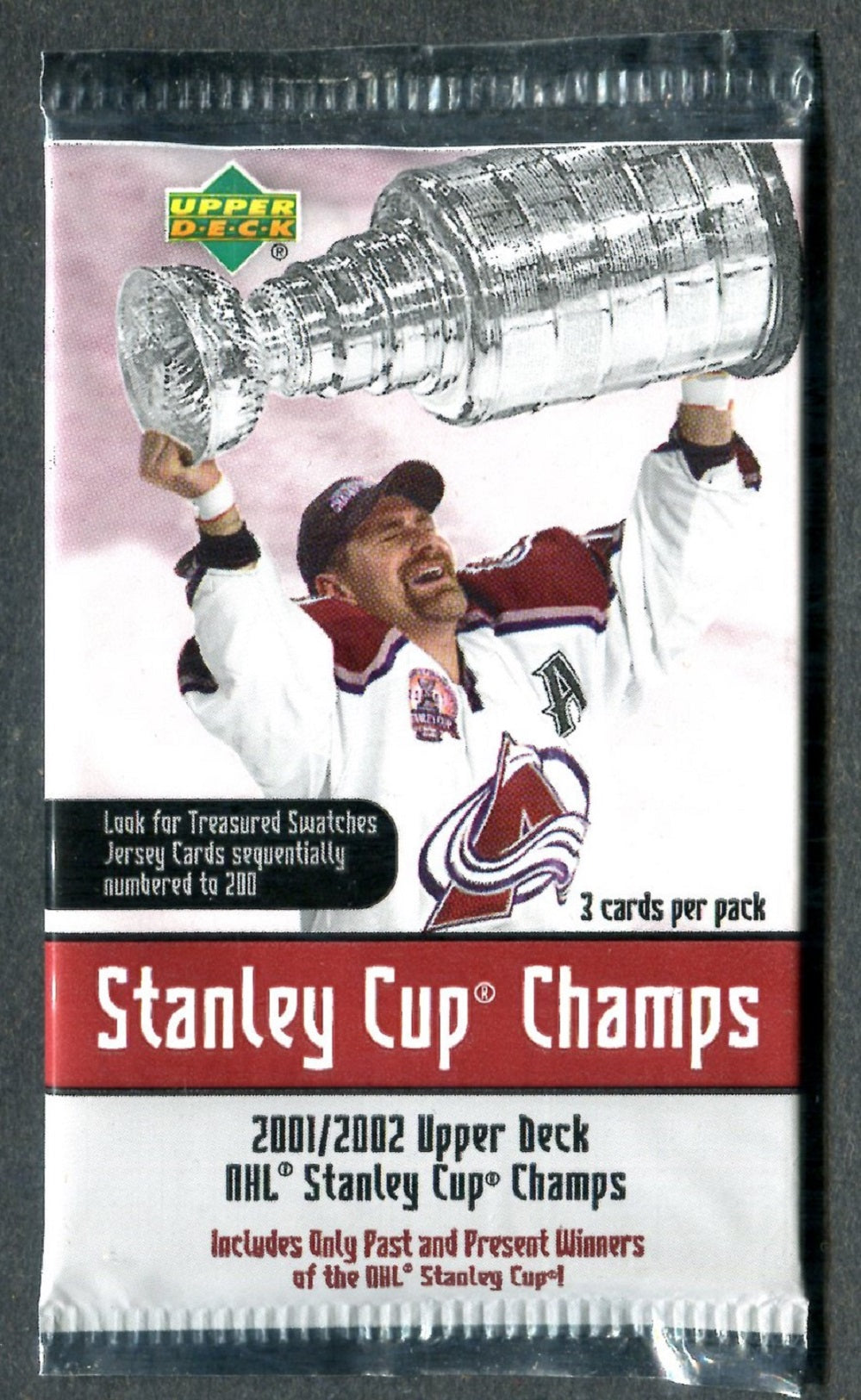 2001/02 Upper Deck Stanley Cup Champs Hockey Unopened Pack (3)