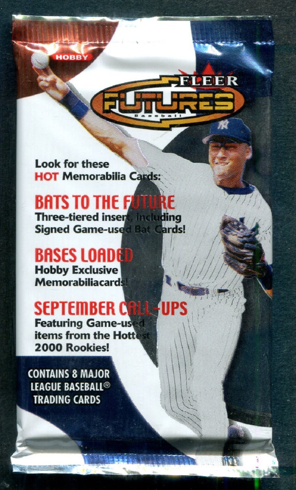 2001 Fleer Futures Baseball Unopened Pack (Hobby) (8)