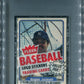 1982 Fleer Baseball Unopened Cello Pack PSA 9 Reggie Jackson Top *3319