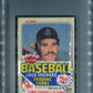 1983 Fleer Baseball Unopened Cello Pack PSA 9 Wade Boggs RC Top *3321