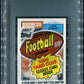 1987 Topps Football Unopened Cello Pack PSA 8 John Elway Top *6454