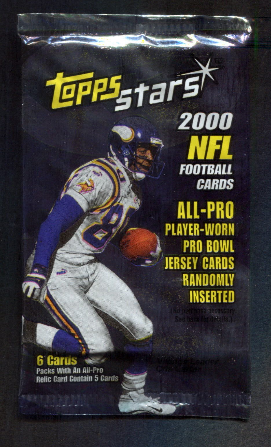 2000 Topps Stars Football Unopened Pack (6)
