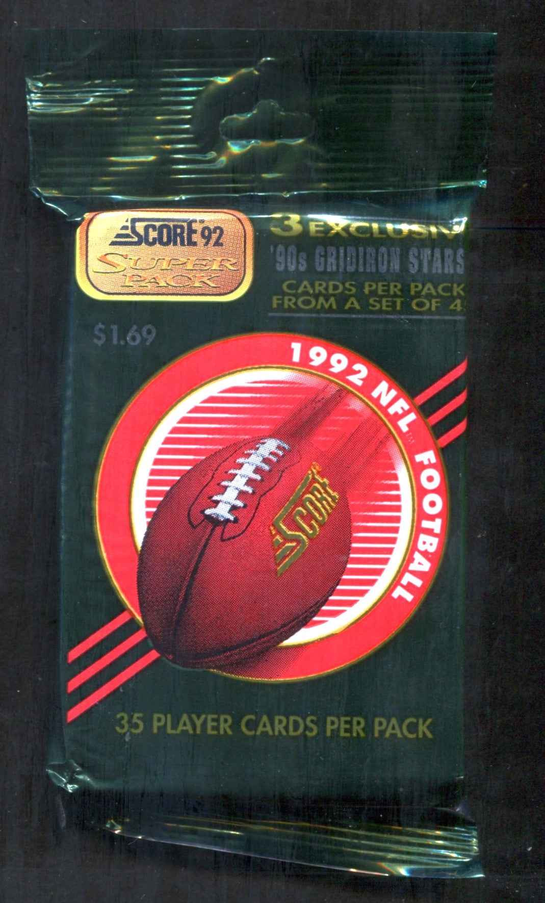 1992 Score Football Unopened Super Pack (35) (Pre-Priced)