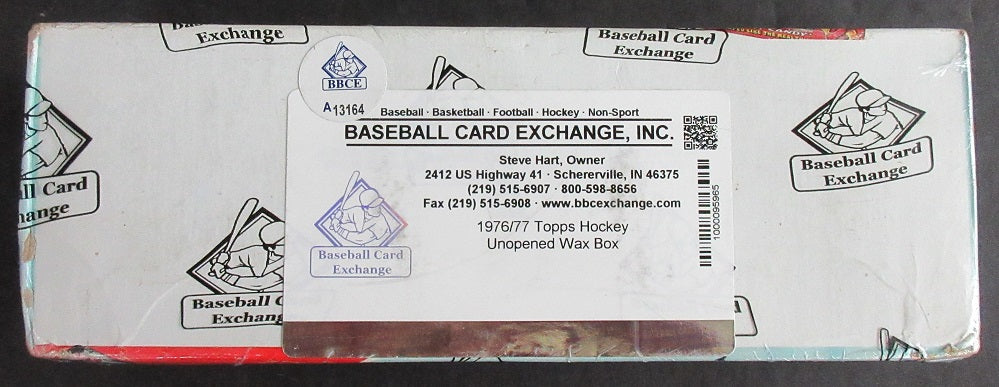 1976/77 Topps Hockey Unopened Wax Box (BBCE) (A13164) (Read)