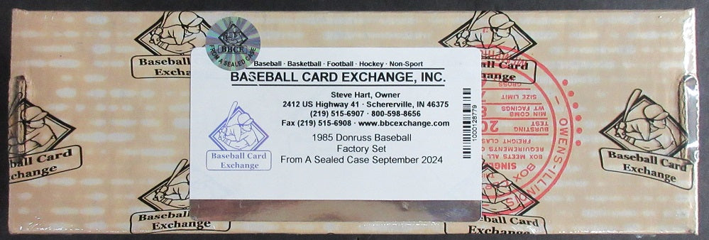 1985 Donruss Baseball Factory Set (FASC)