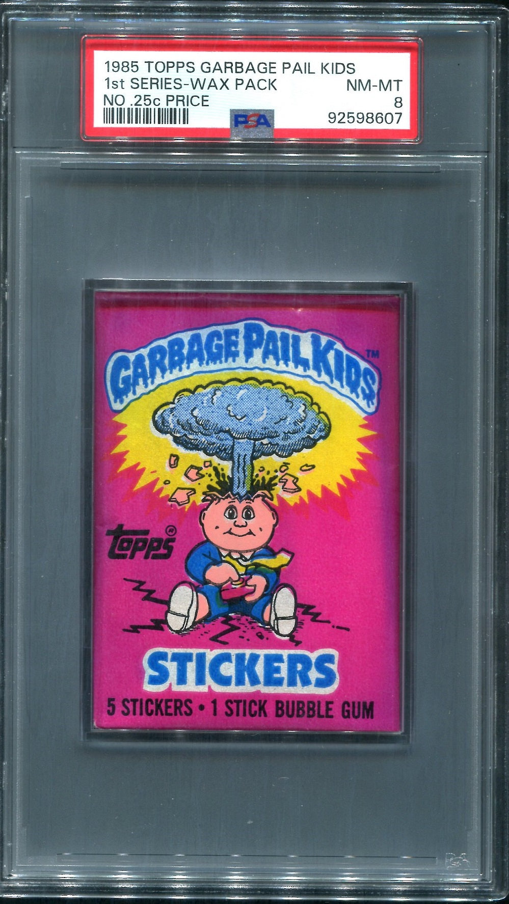 1985 Topps Garbage Pail Kids Unopened 1st Series Wax Pack PSA 8 (w/o price)