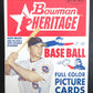 2006 Bowman Heritage Baseball Blaster Box (8/8)