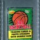 1987 1987/88 Fleer Basketball Unopened Wax Pack PSA 8 *9013 (Read)