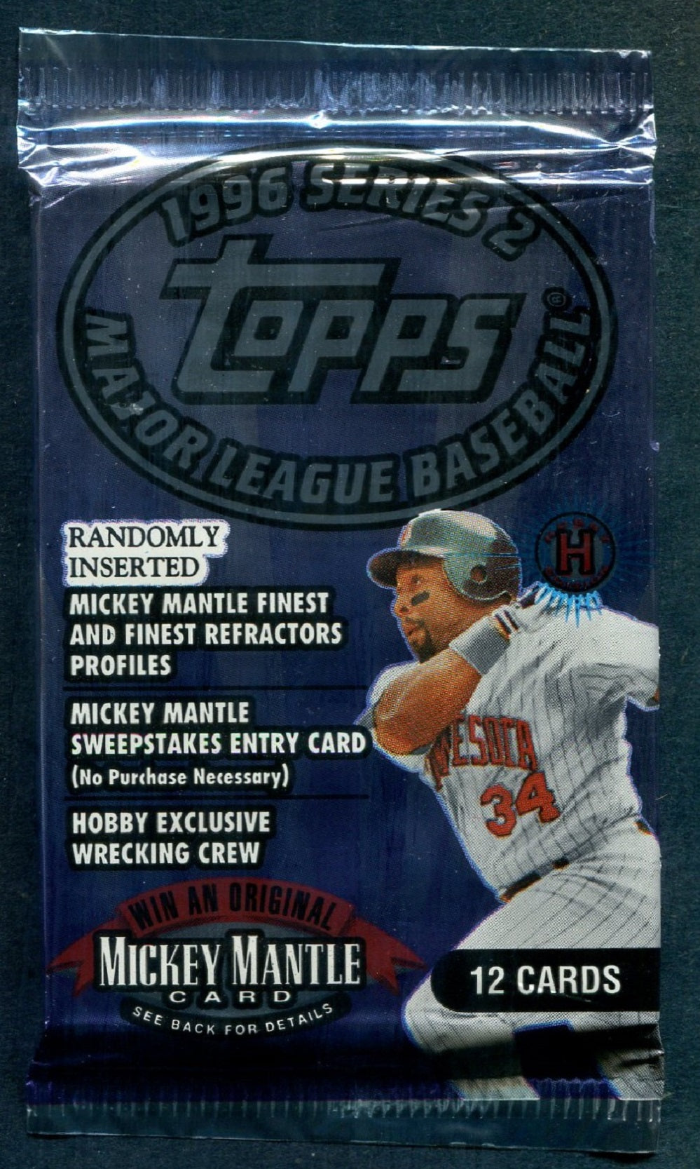 1996 Topps Baseball Unopened Series 2 Pack (Hobby) (12)