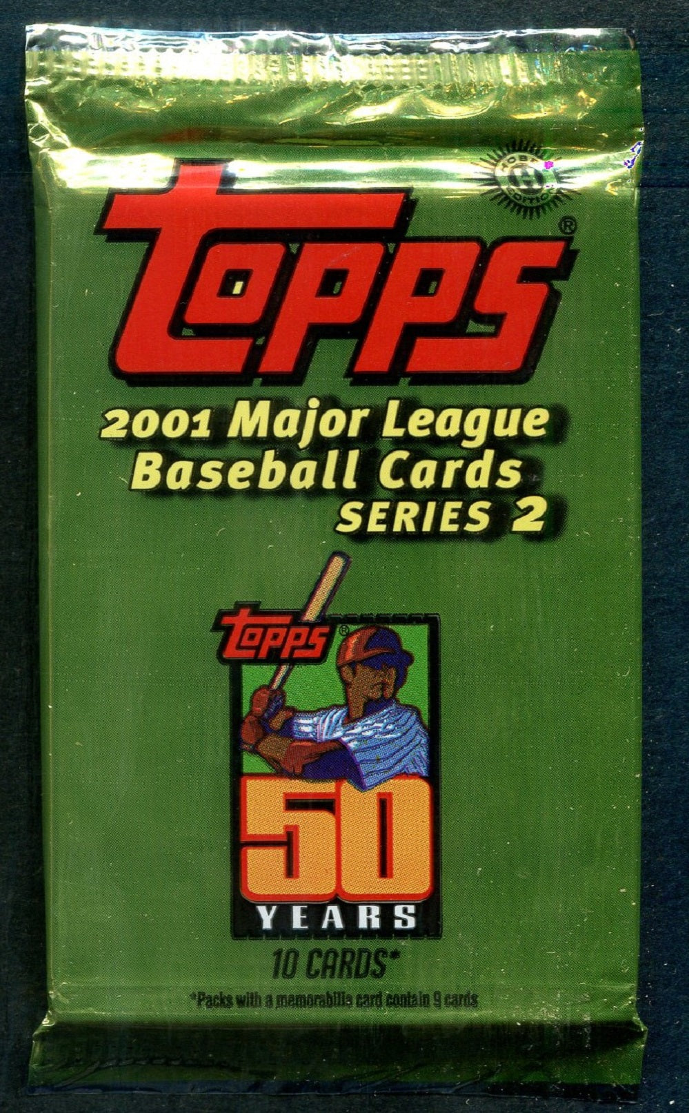 2001 Topps Baseball Unopened Series 2 Pack (Hobby) (10)