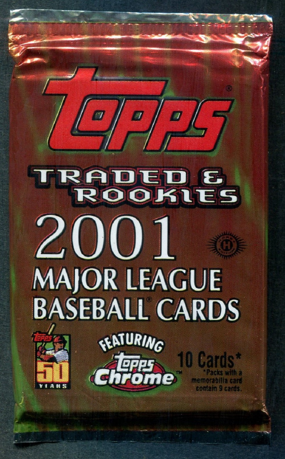 2001 Topps Baseball Unopened Traded and Rookies Pack (Hobby) (10)