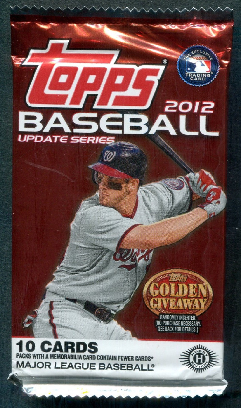 2012 Topps Baseball Unopened Update Series Pack (Hobby) (10)