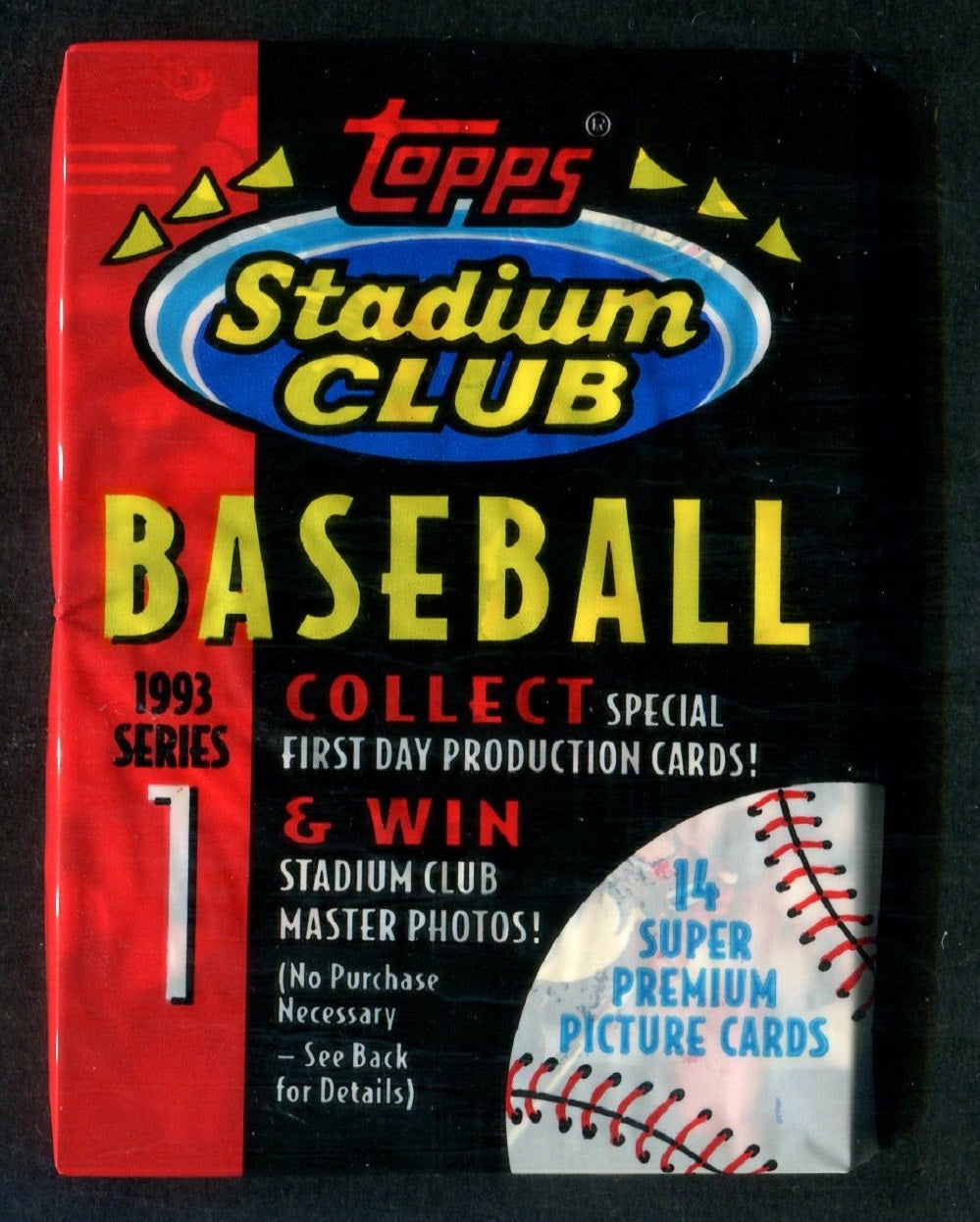 1993 Topps Stadium Club Baseball Unopened Series 1 Pack (14)