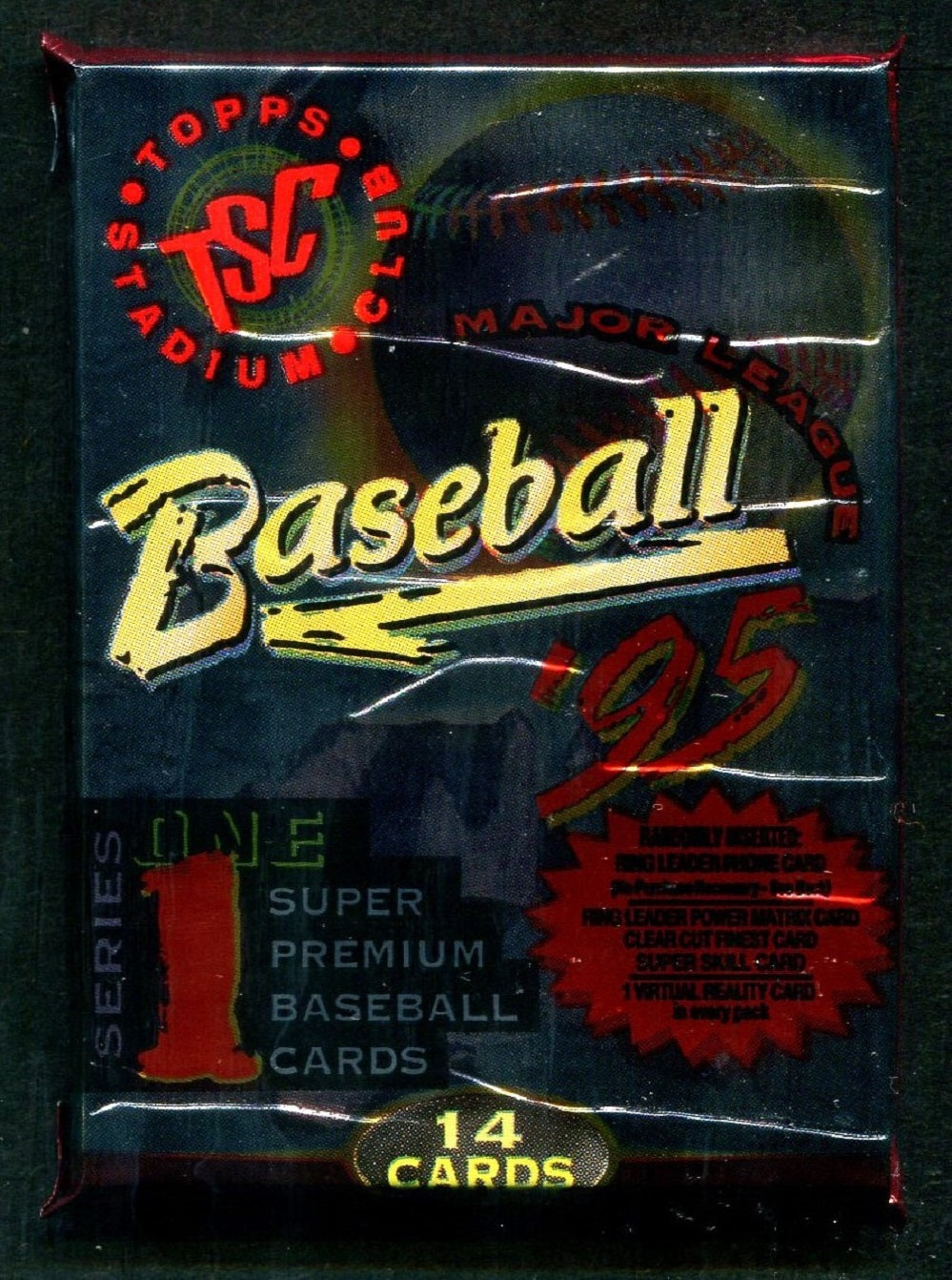 1995 Topps Stadium Club Baseball Unopened Series 1 Pack (14)