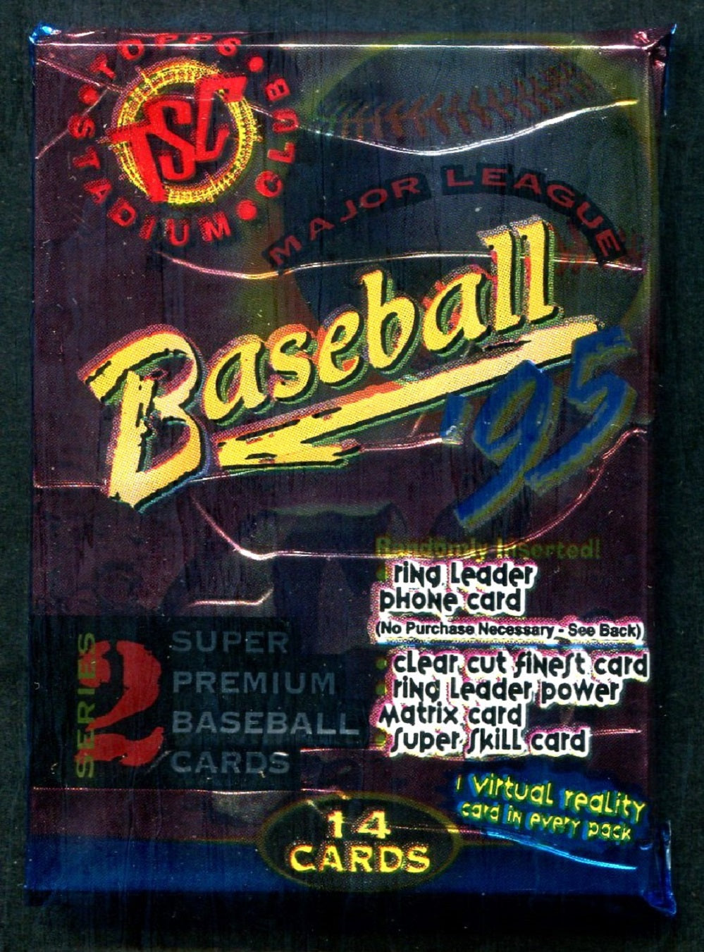 1995 Topps Stadium Club Baseball Unopened Series 2 Pack (14)