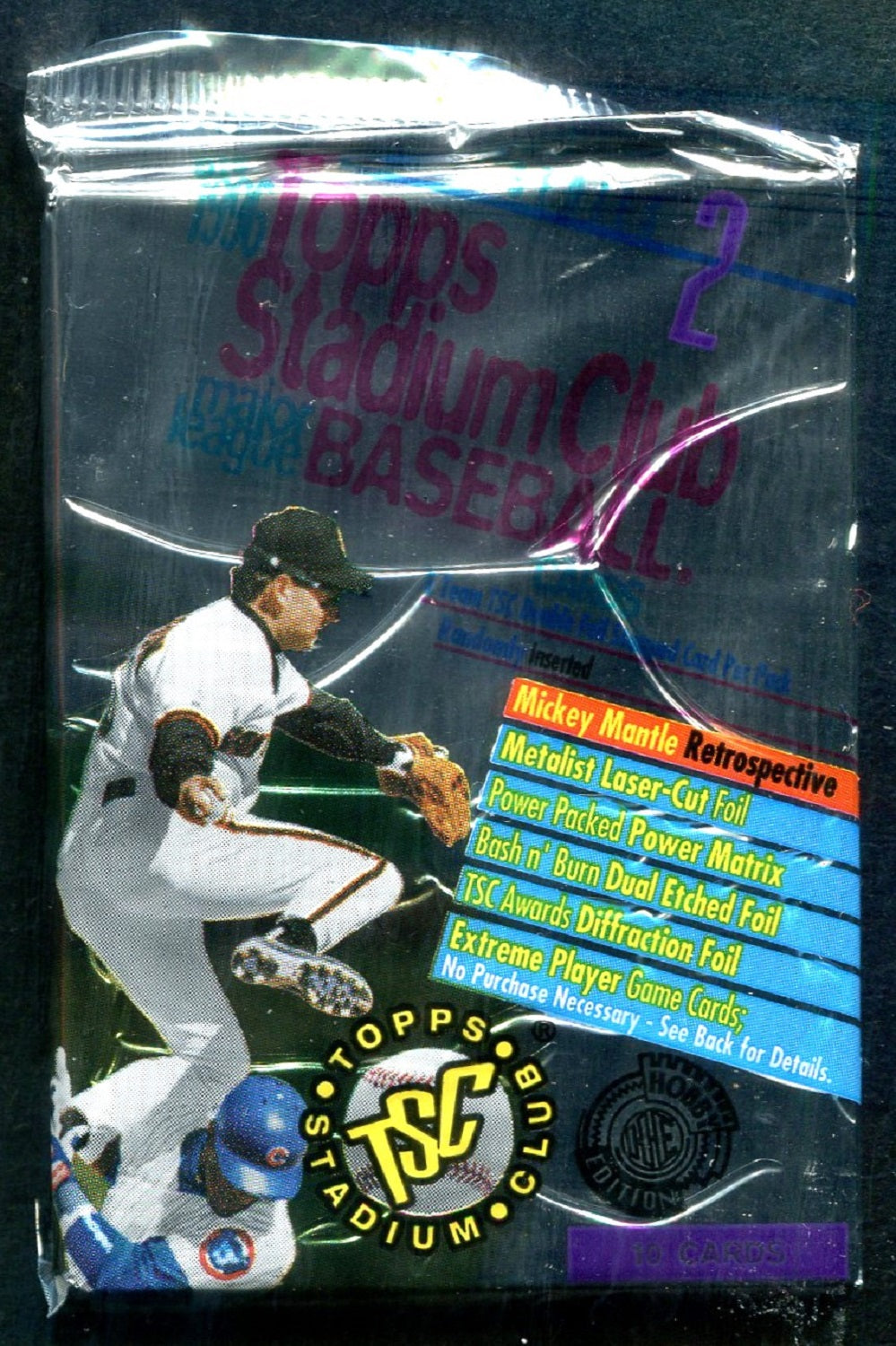 1996 Topps Stadium Club Baseball Unopened Series 2 Pack (Hobby) (10)