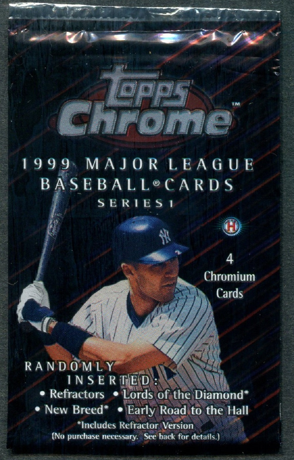 1999 Topps Chrome Baseball Unopened Series 1 Pack (Hobby) (4)