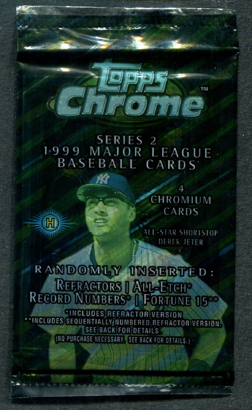 1999 Topps Chrome Baseball Unopened Series 2 Pack (Hobby) (4)