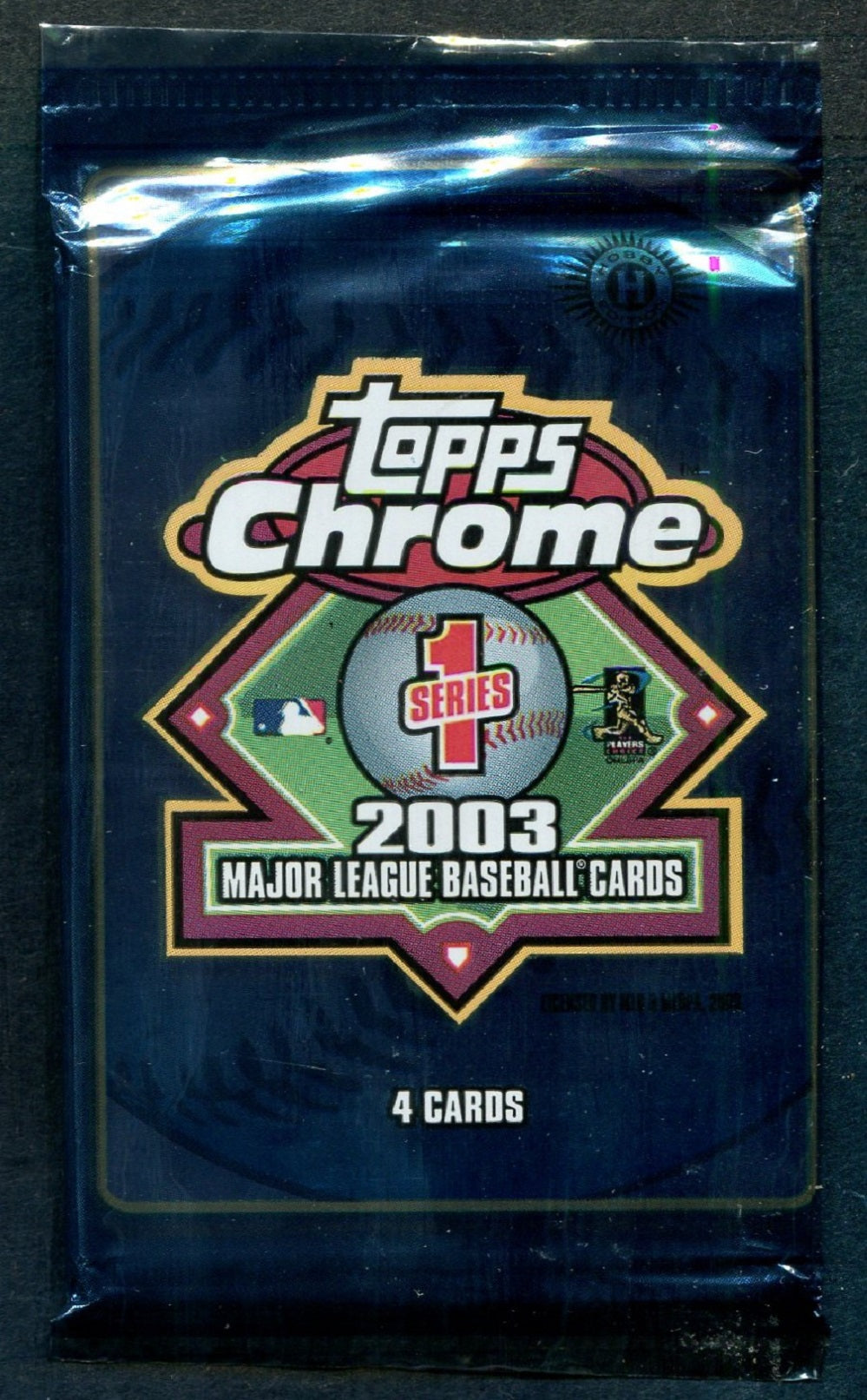 2003 Topps Chrome Baseball Unopened Series 1 Pack (Hobby) (4)