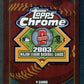 2003 Topps Chrome Baseball Unopened Series 2 Pack (Hobby) (4)