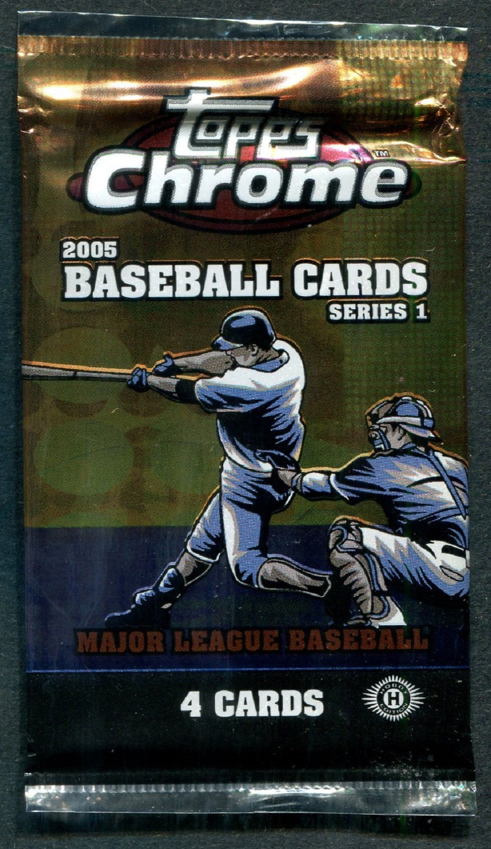 2005 Topps Chrome Baseball Unopened Series 1 Pack (Hobby) (4)