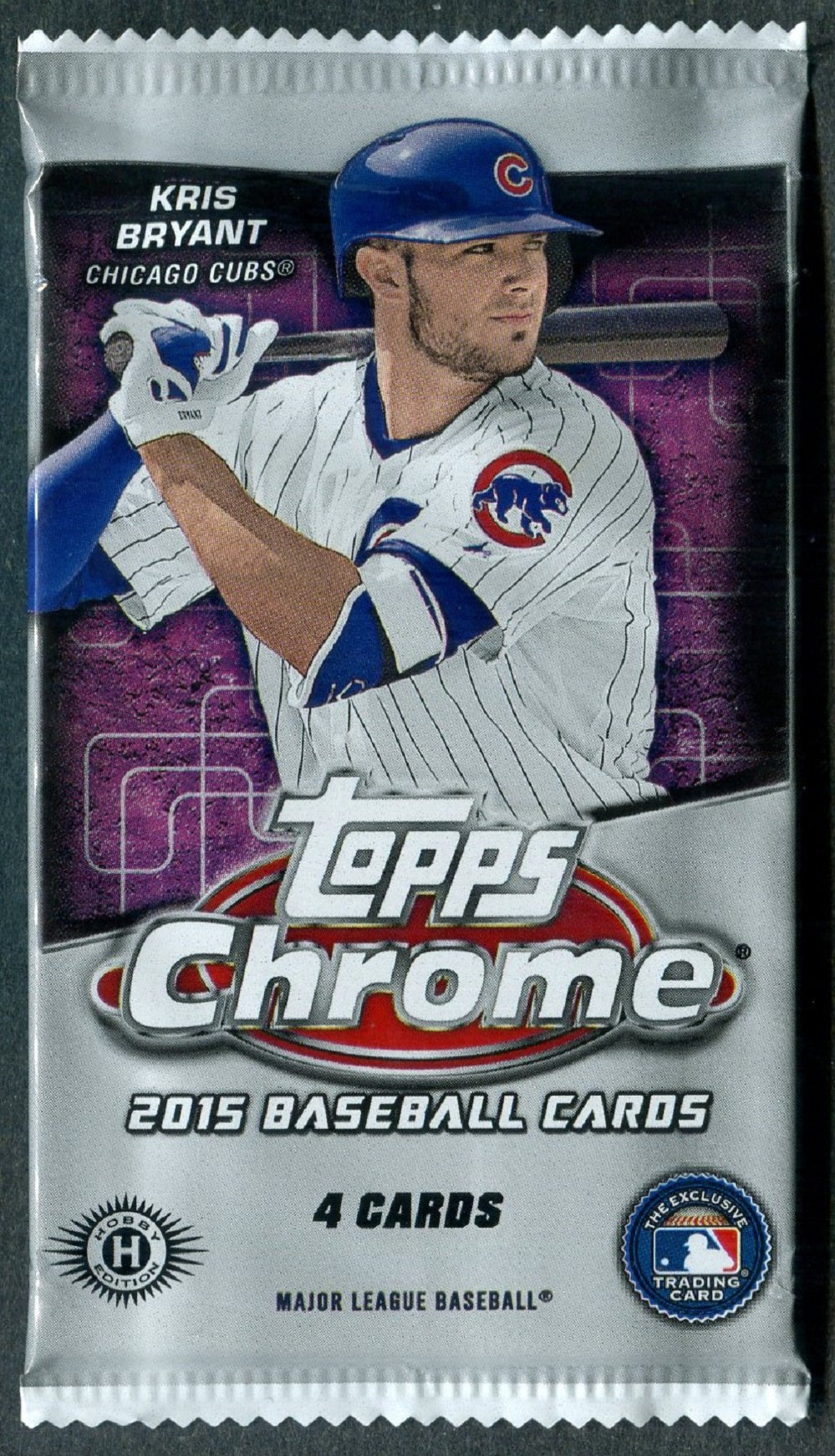 2015 Topps Chrome Baseball Unopened Pack (Hobby) (4)