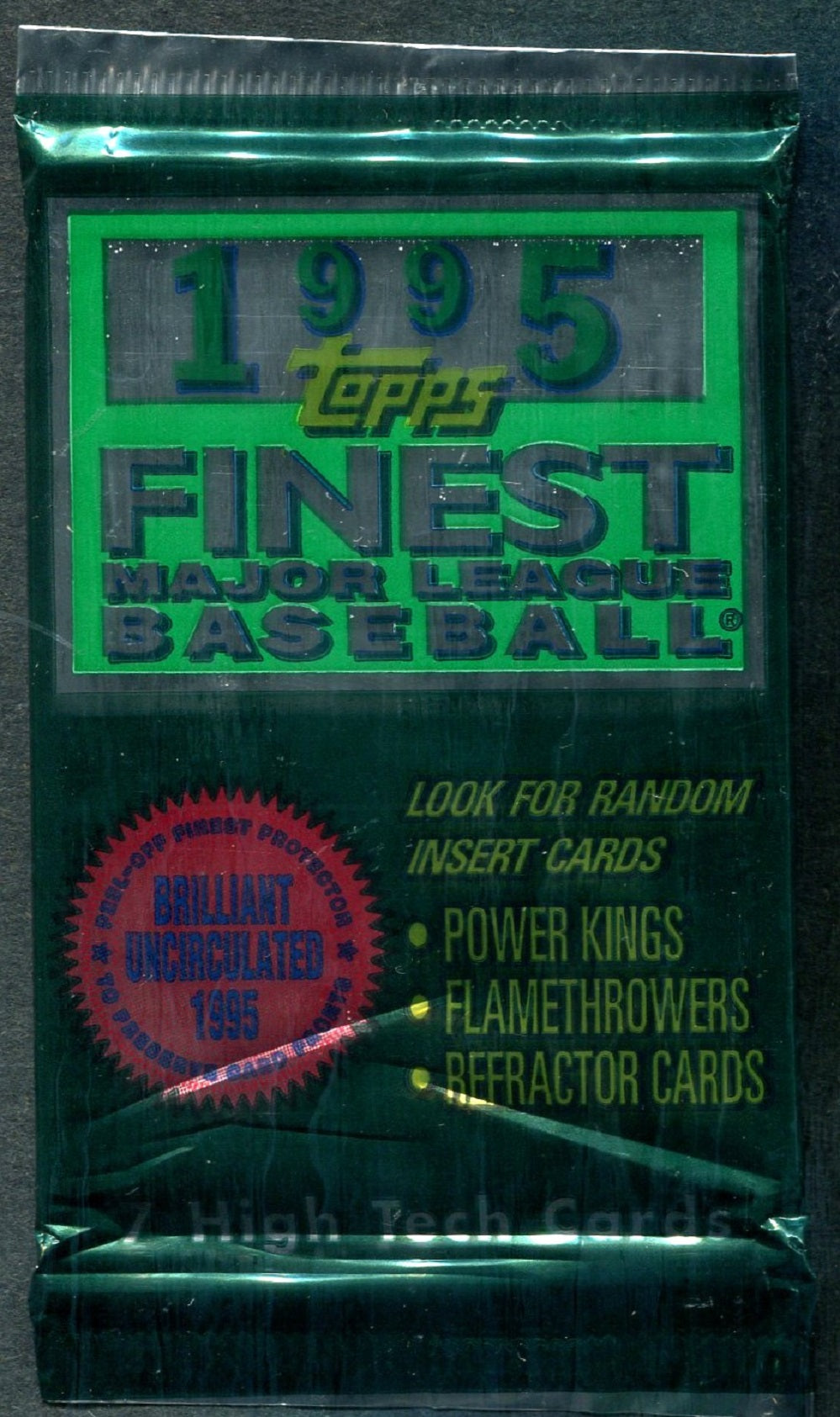 1995 Topps Finest Baseball Unopened Pack (7)