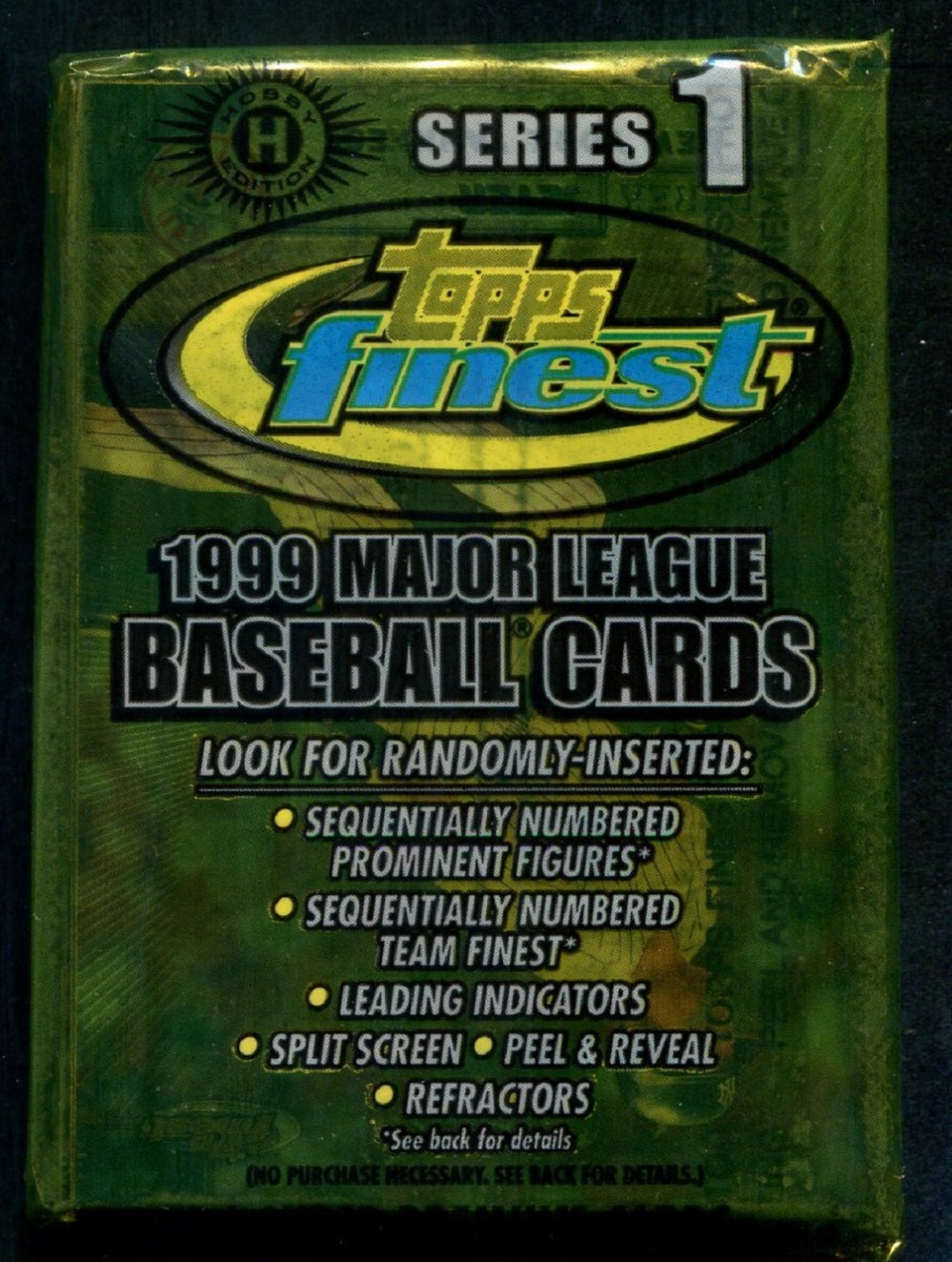 1999 Topps Finest Baseball Unopened Series 1 Pack (Hobby) (6)