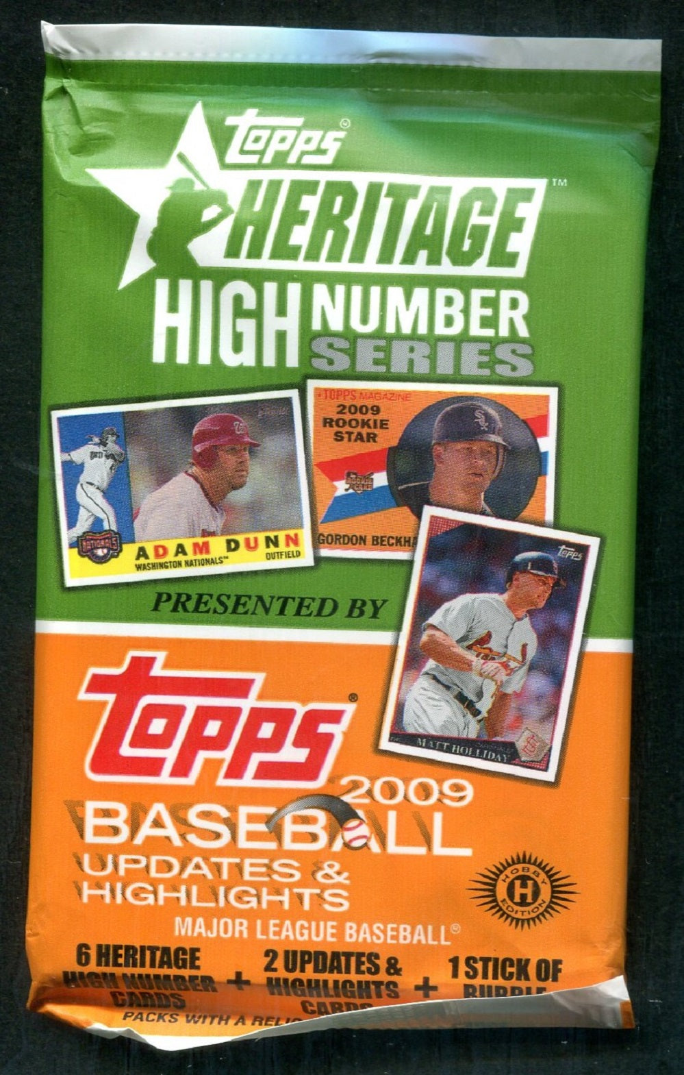 2009 Topps Heritage Baseball Unopened High Number Series Pack (Hobby) (8)