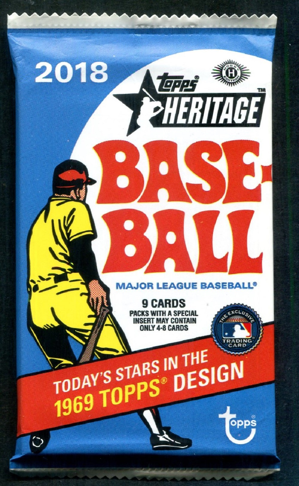 2018 Topps Heritage Baseball Unopened Pack (Hobby) (9)