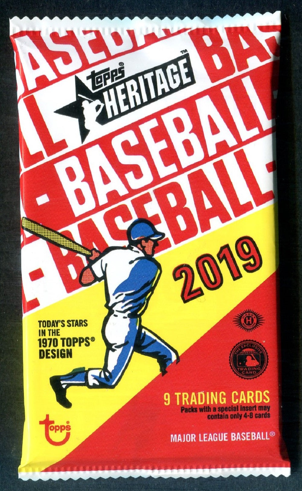 2019 Topps Heritage Baseball Unopened Pack (Hobby) (9)