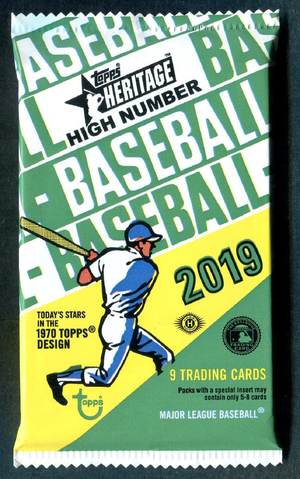 2019 Topps Heritage Baseball Unopened High Number Series Pack (Hobby) (9)