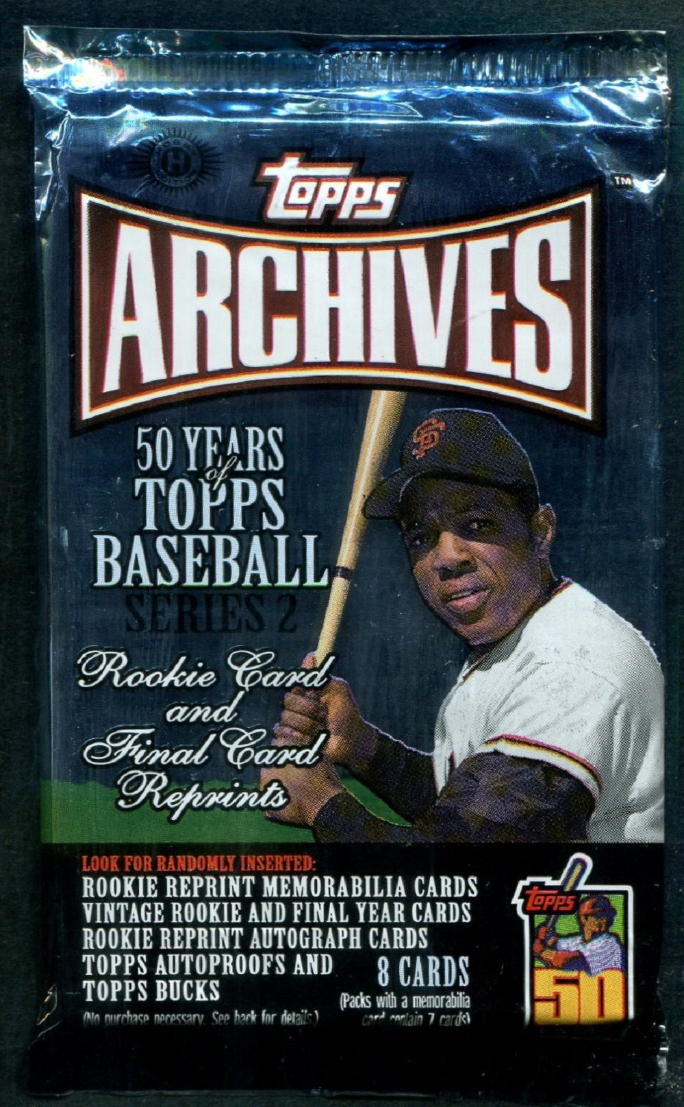 2001 Topps Archives Baseball Unopened Series 2 Pack (Hobby) (8)