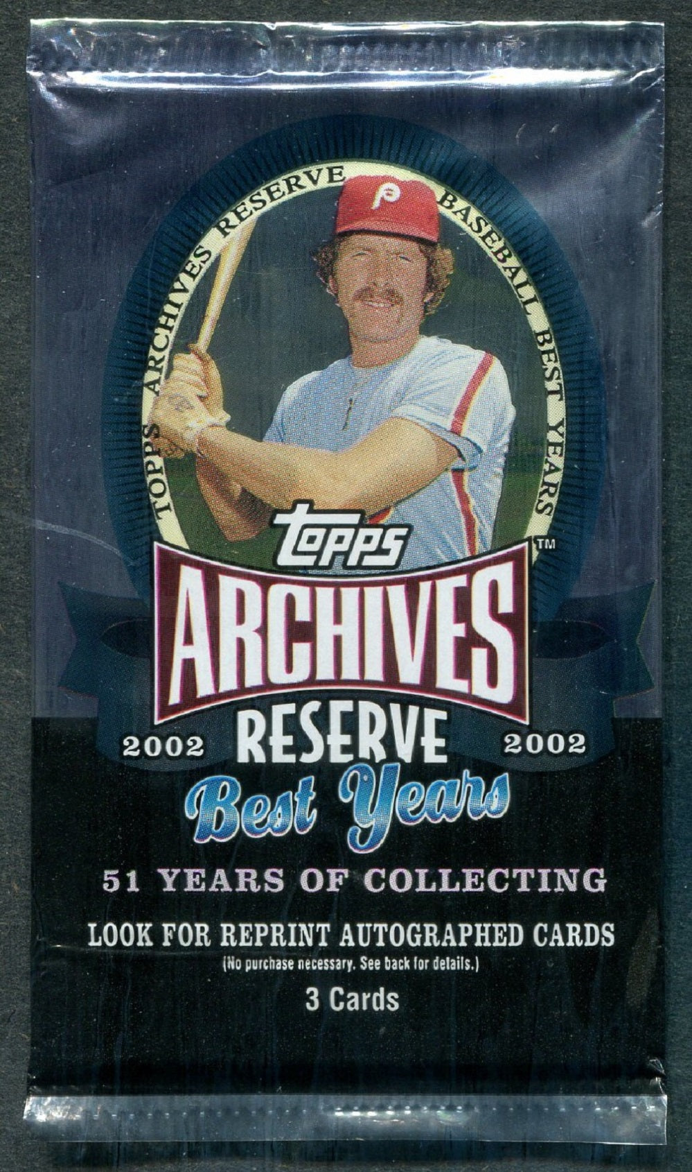 2002 Topps Archives Reserve Best Years Baseball Unopened Pack (Retail) (3)