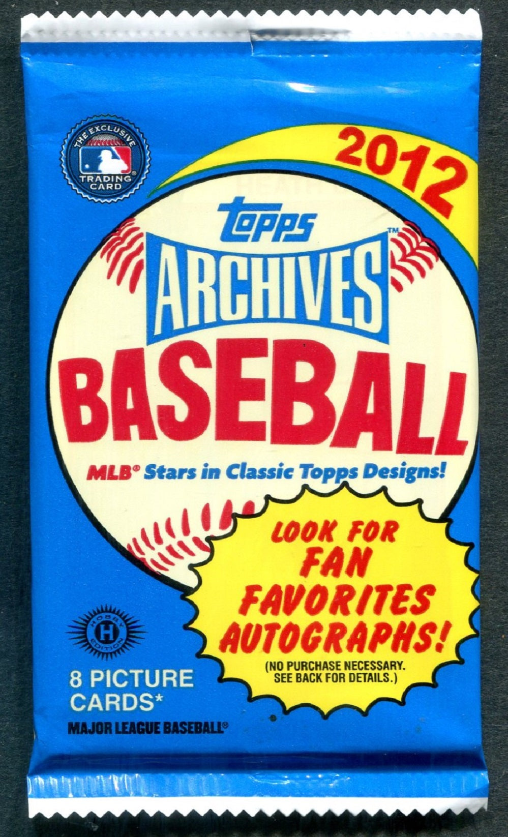 2012 Topps Archives Baseball Unopened Pack (Hobby) (8)