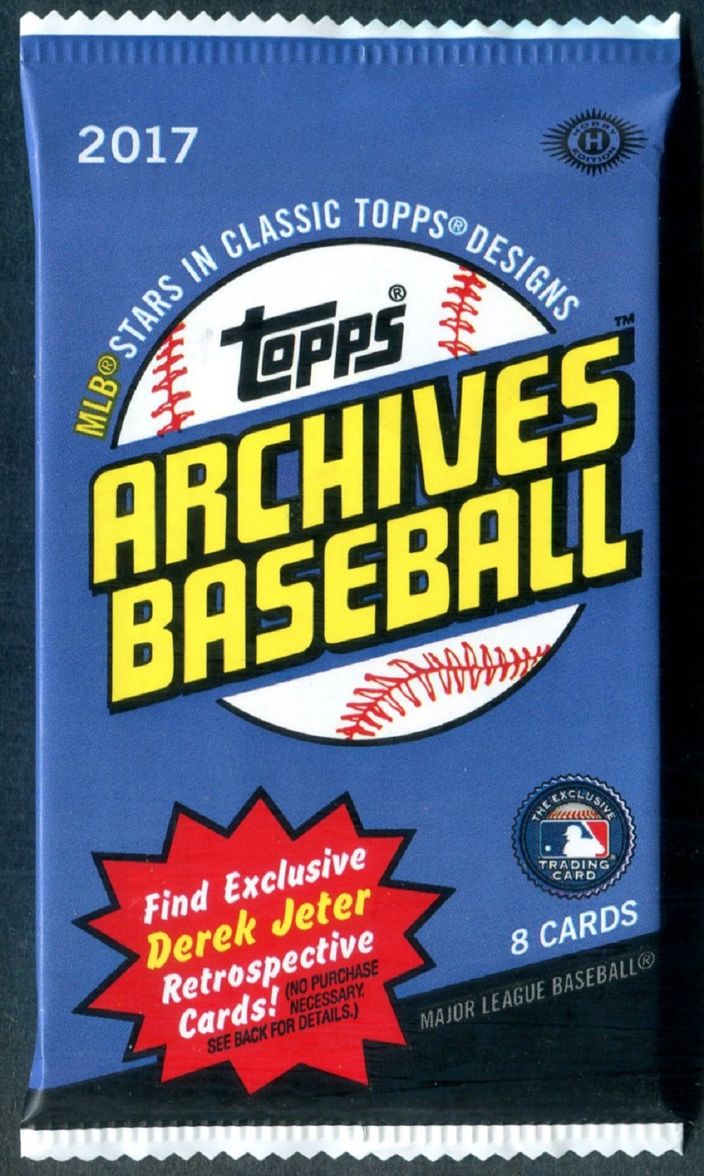 2017 Topps Archives Baseball Unopened Pack (Hobby) (8)