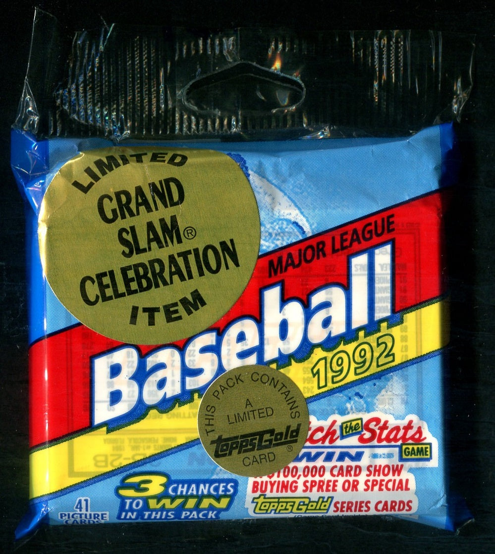 1992 Topps Baseball Unopened Jumbo Pack (41)