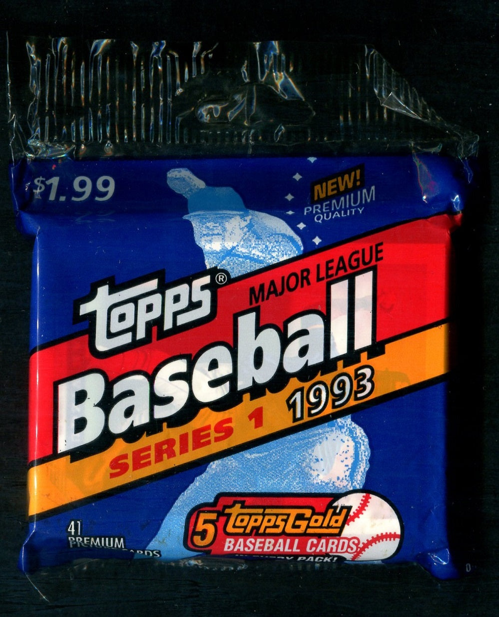 1993 Topps Baseball Unopened Series 1 Jumbo Pack (Pre-Priced) (41)