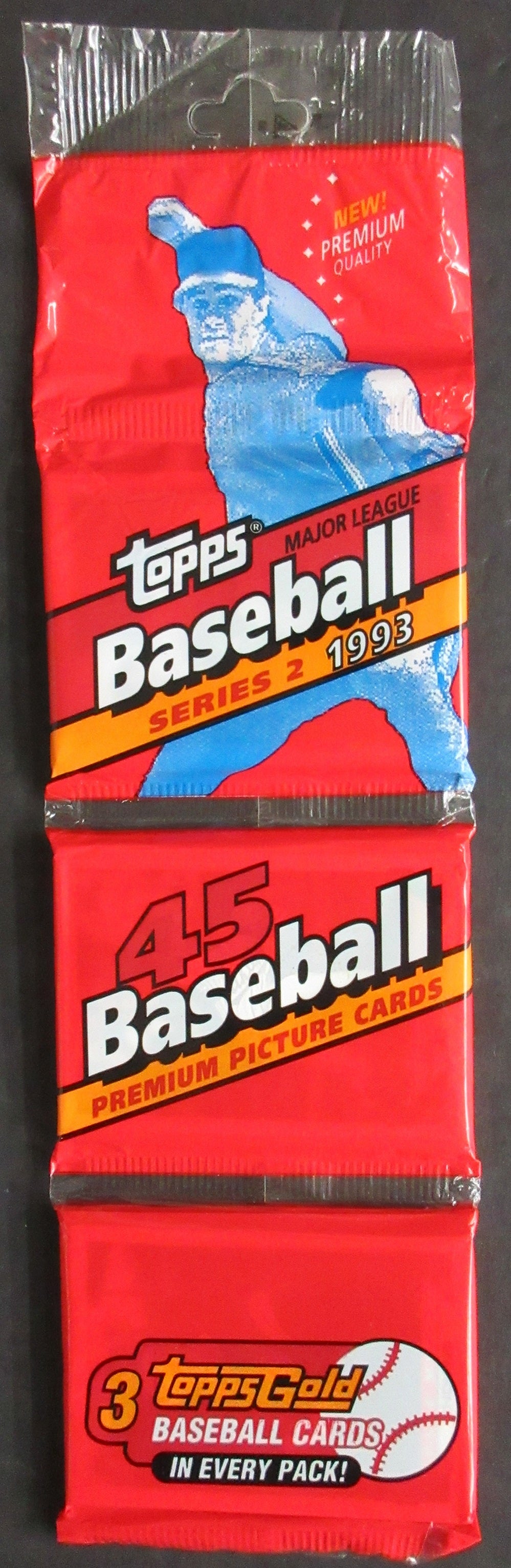 1993 Topps Baseball Unopened Series 2 Rack Pack (45)