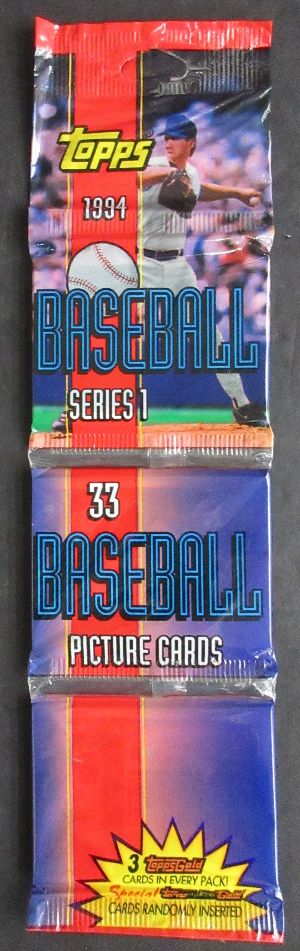 1994 Topps Baseball Unopened Series 1 Rack Pack (33)