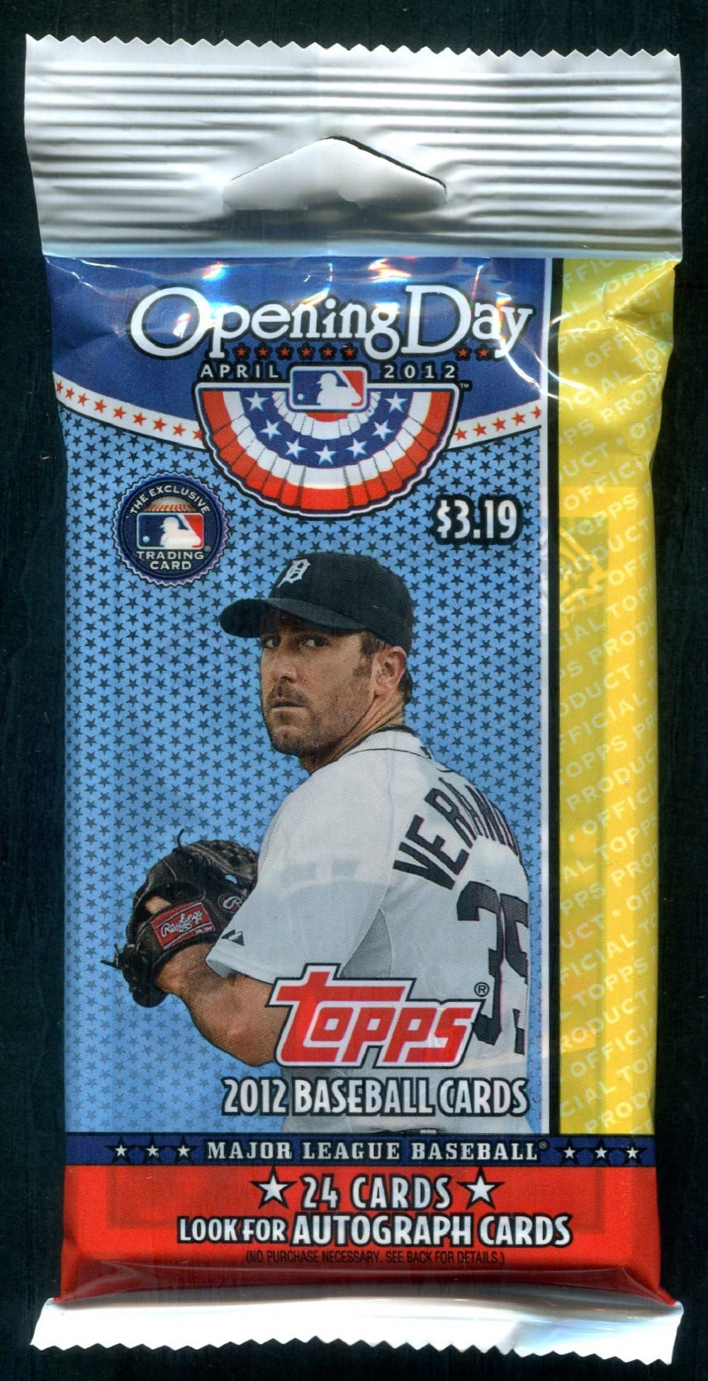 2012 Topps Opening Day Baseball Unopened Hanger Pack (Pre-Priced) (24)