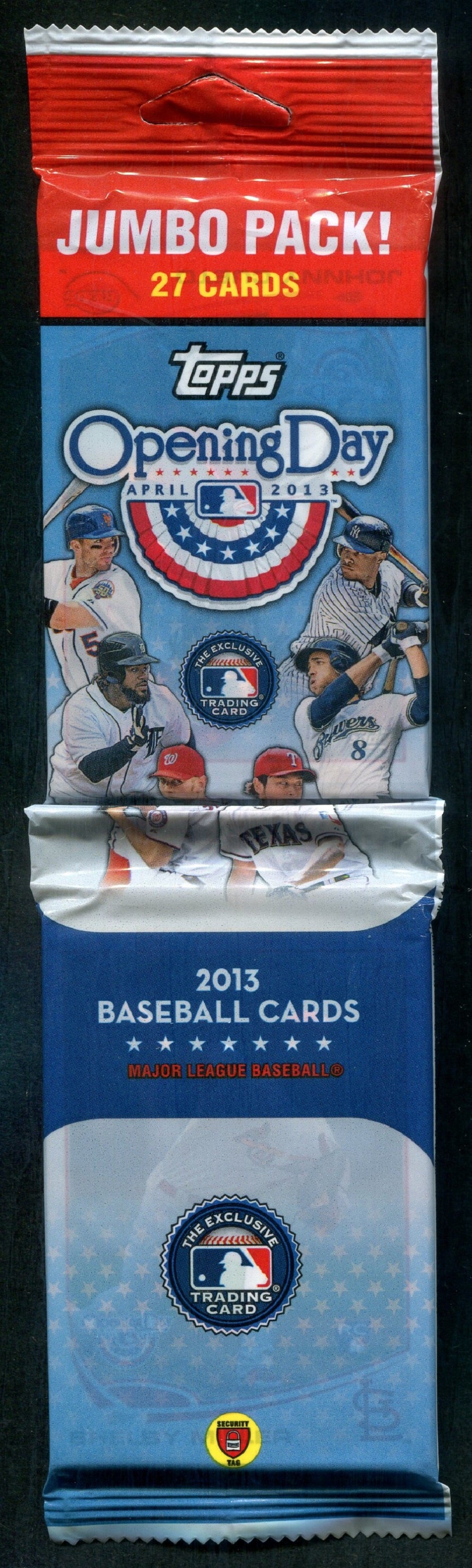 2013 Topps Opening Day Baseball Unopened Jumbo Hanger Pack (27)