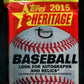 2015 Topps Heritage Baseball Unopened Value Hanger Pack (20)