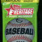 2015 Topps Heritage Baseball Unopened High Number Value Hanger Pack (20)