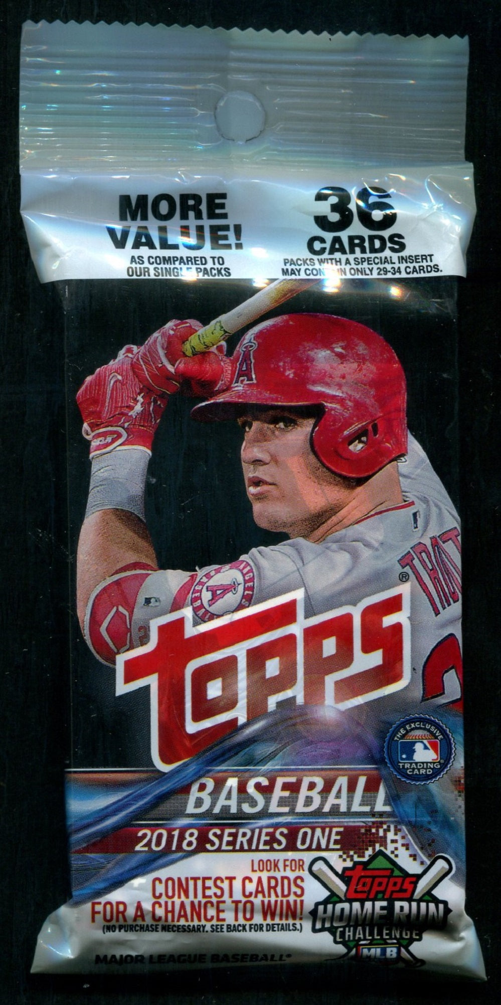 2018 Topps Baseball Unopened Series 1 Value Hanger Pack (36)