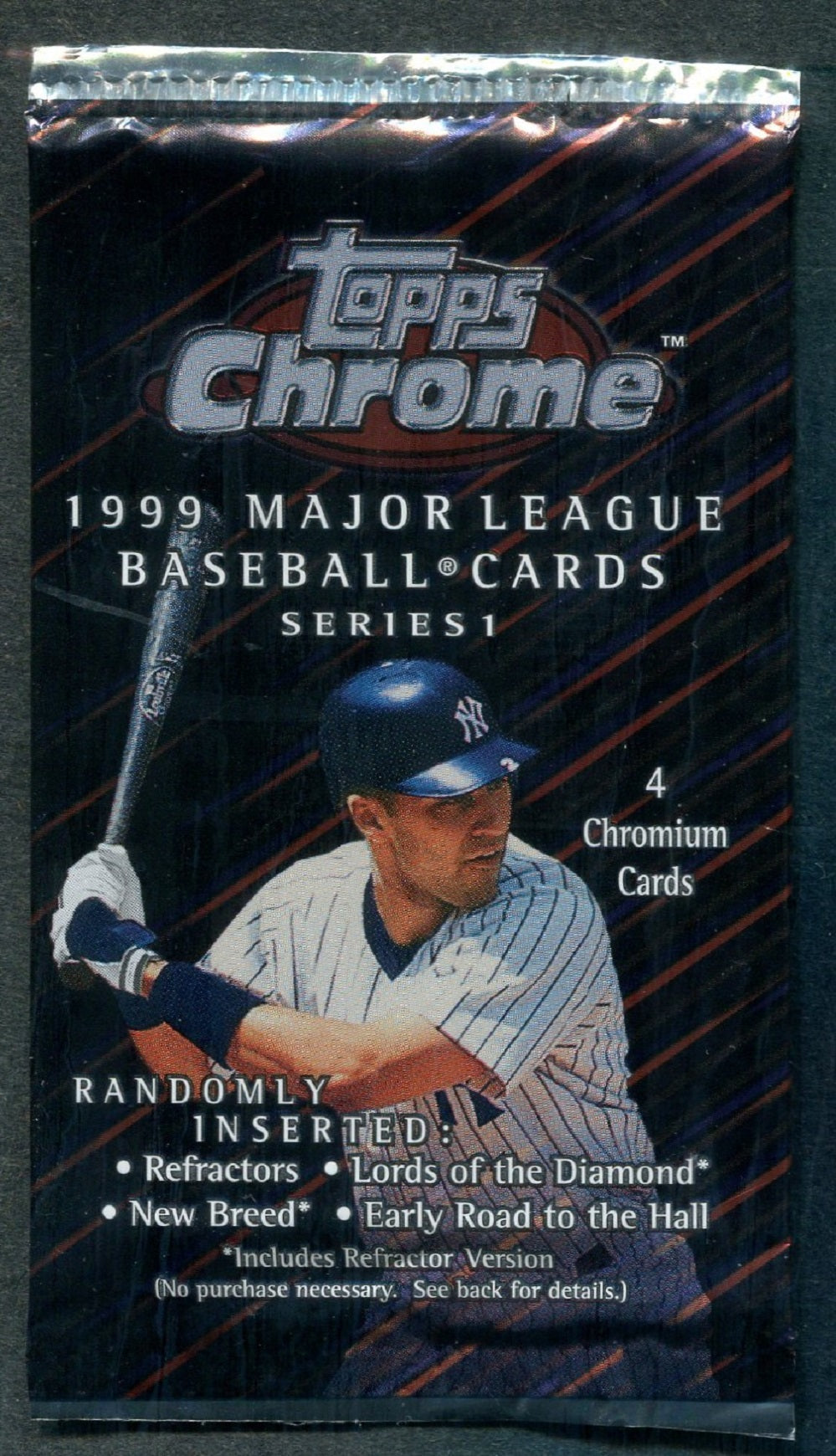 1999 Topps Chrome Baseball Unopened Series 1 Pack (Retail) (4)