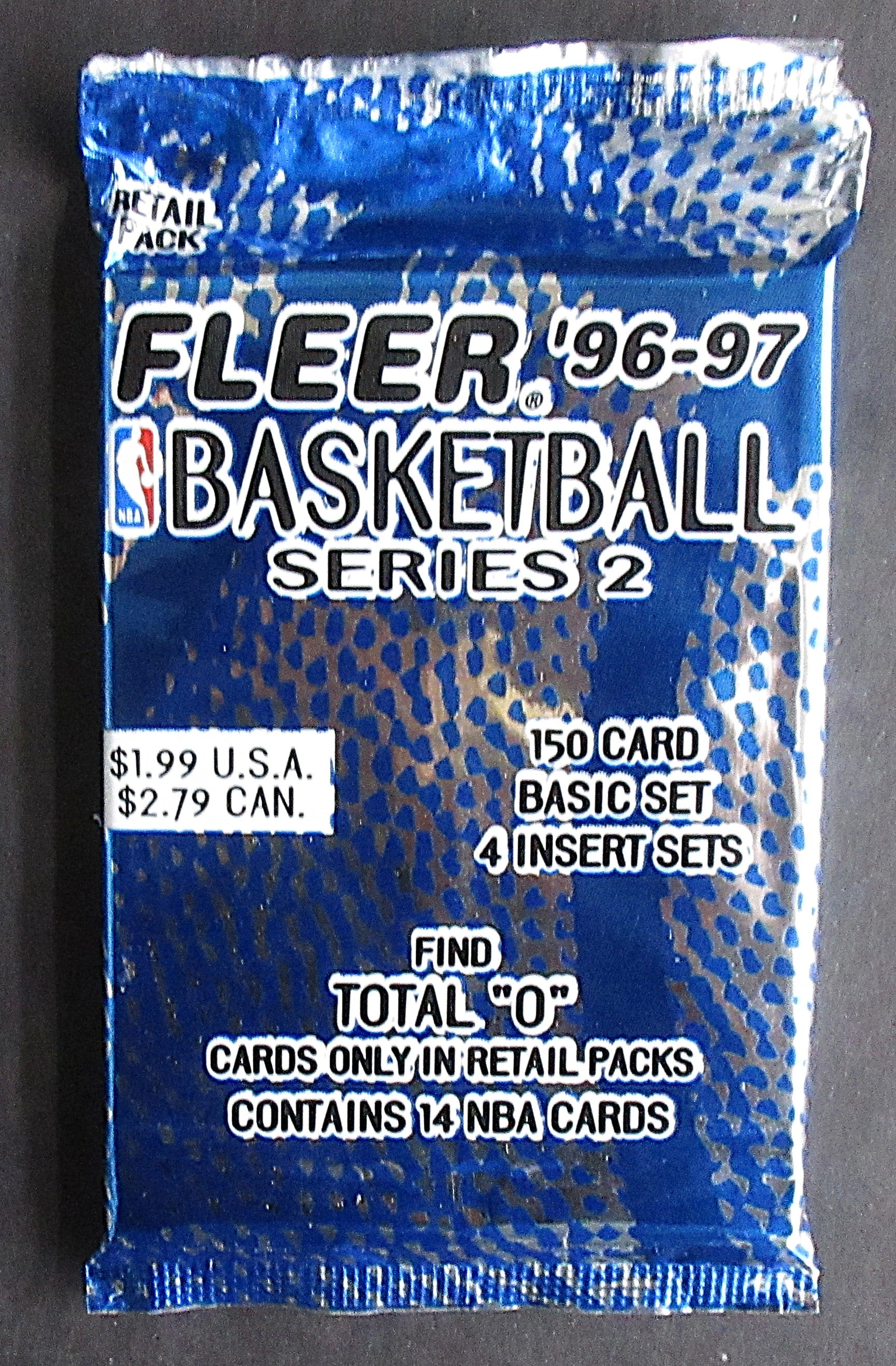 1996/97 Fleer Basketball Unopened Series 2 Pack (Retail) (Pre-Priced) (14)