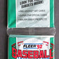 1992 Fleer Baseball Unopened Rack Pack (42)