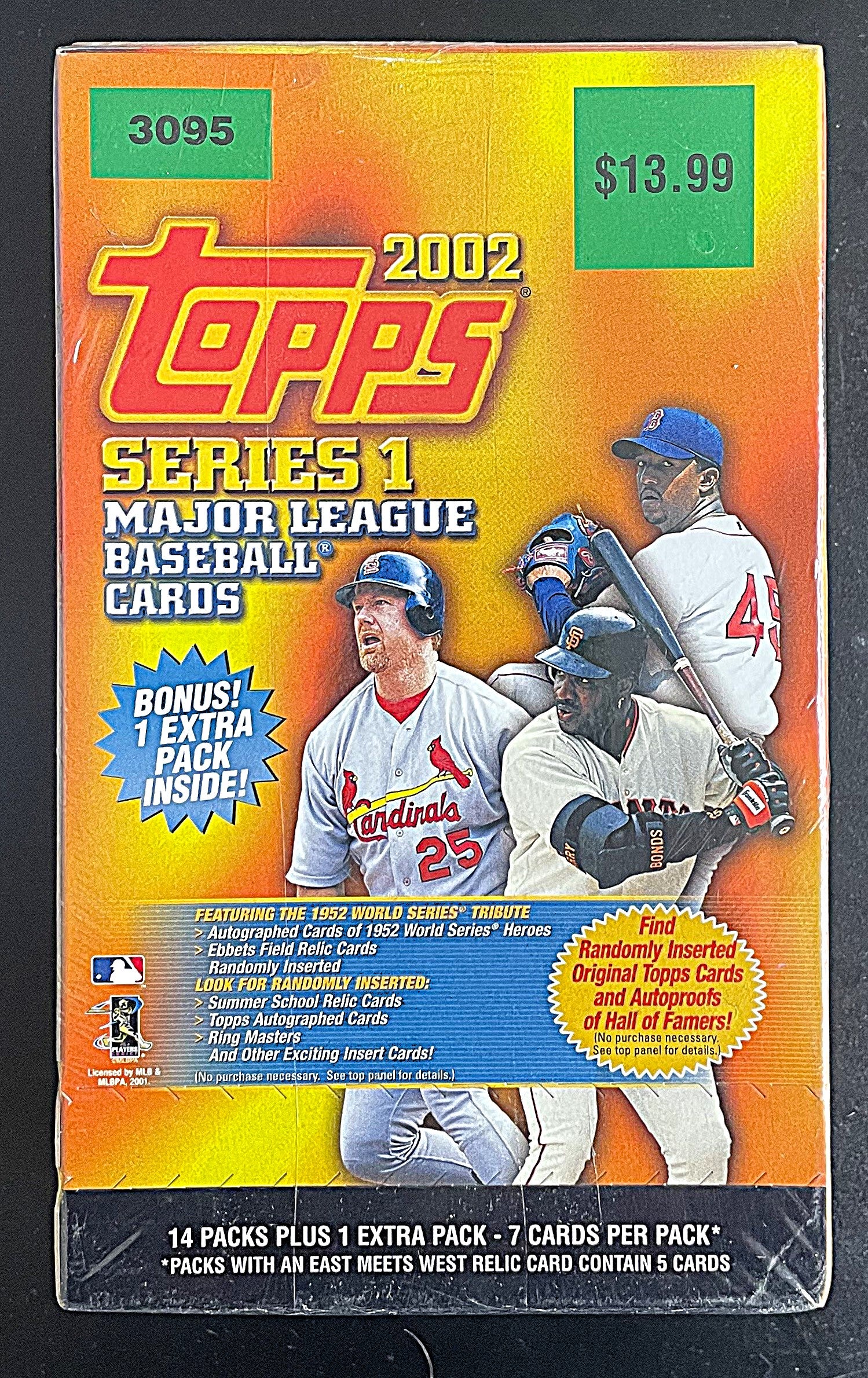 2002 Topps Baseball Series 1 Blaster Box (15/7)