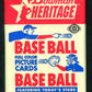 2006 Bowman Heritage Baseball Unopened Pack (Hobby) (8)